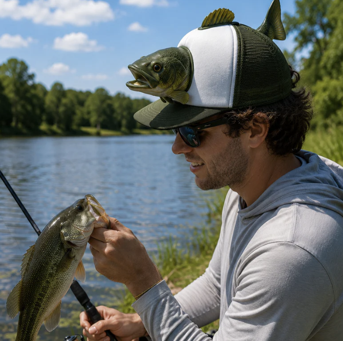Funny Fish Hat-Sun protection meets style.